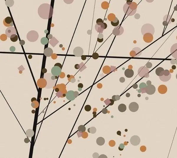 Trendyol soyut ağaç dallı renkli noktalı duvar posteri bursa ve Hepsiburada modern geometrik daireli duvar kağıdı modelleri bursa