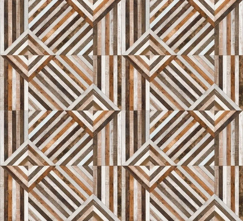 Trendyol doğal ahşap marküteri desenli duvar posteri bursa ve Hepsiburada ceviz meşe dokulu geometrik duvar kağıdı modelleri bursa