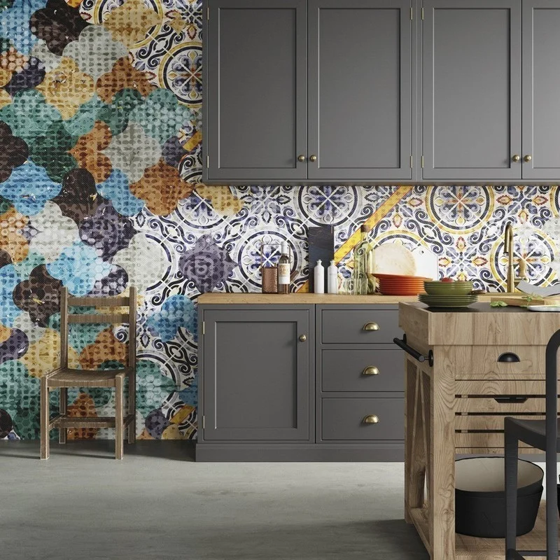 Geometrik modern temalı duvar kağıdı-geomt-206 - Görsel 2