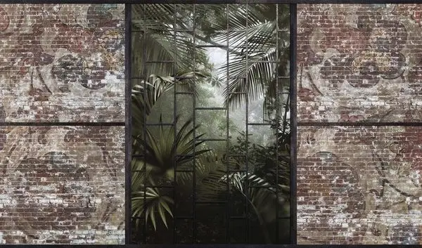 Trendyol eskitme tuğla duvar üstü tropikal palmiye duvar posteri bursa ve Hepsiburada kiremit tonu tuğla dokulu duvar kağıdı modelleri bursa