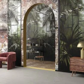 Trendyol eskitme tuğla duvar üstü tropikal palmiye duvar posteri bursa ve Hepsiburada kiremit tonu tuğla dokulu duvar kağıdı modelleri bursa