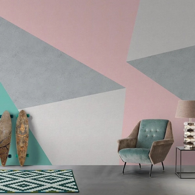 Geometrik modern temalı duvar kağıdı-geomt-209 - Görsel 2