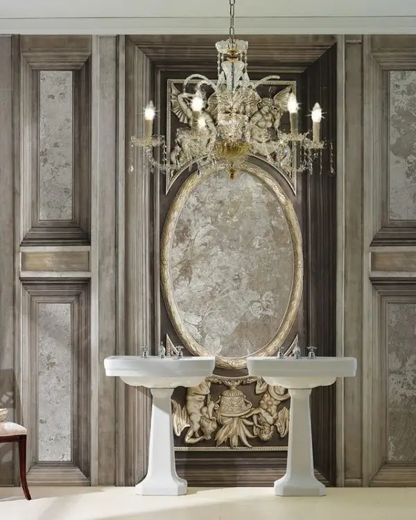 asalet madalyonu heykel kabartmali ve mimari panelli 3d duvar kagidi