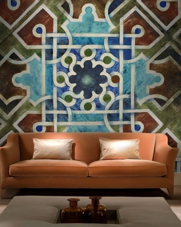 Trendyol turkuaz Selçuklu yıldızı duvar posteri bursa ve Hepsiburada modern geometrik düğüm desenli duvar kağıdı modelleri bursa