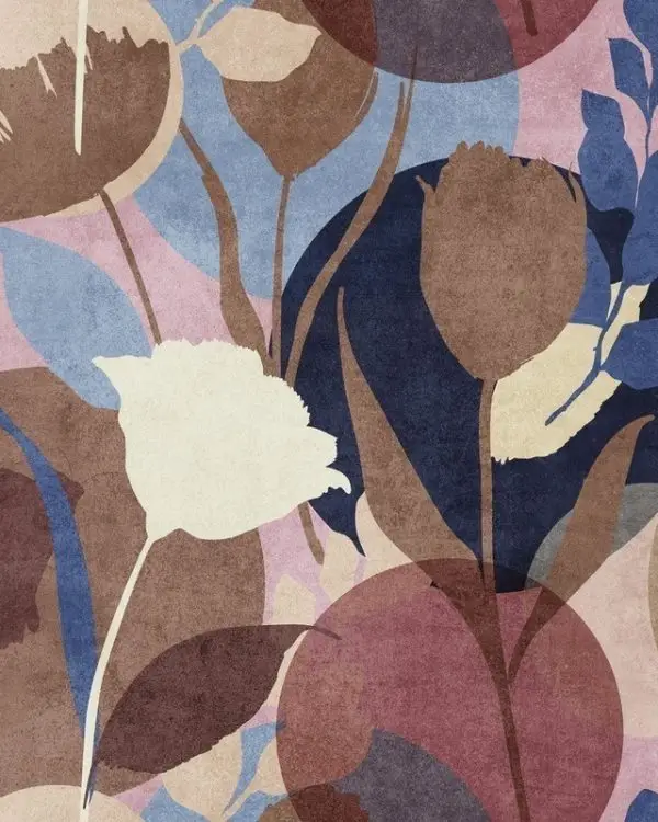 Çiçek Desenli Duvar Kağıdı-ckd-152