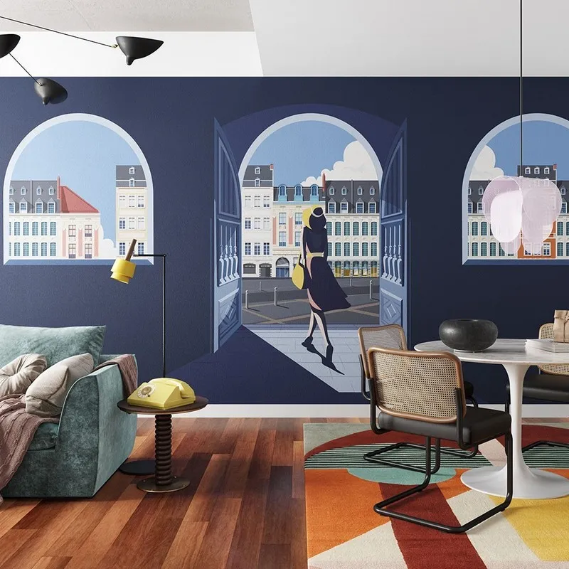 Genç odası temalı duvar kağıdı-gnct-283 - Görsel 2