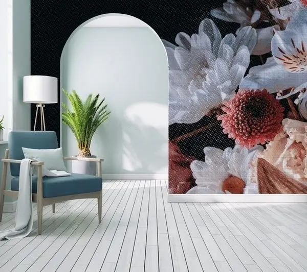 Çiçek Desenli Duvar Kağıdı-ckd-166