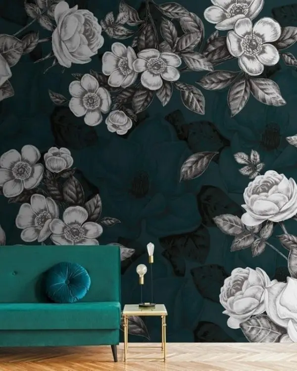 Çiçek Desenli Duvar Kağıdı-ckd-170