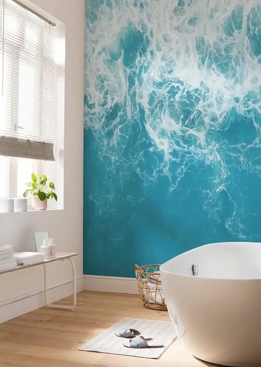 Trendyol okyanus mavisi hırçın dalga köpüğü duvar posteri bursa ve Hepsiburada derin deniz efektli modern duvar kağıdı modelleri bursa