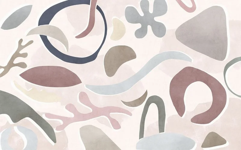 Geometrik modern temalı duvar kağıdı-geomt-252