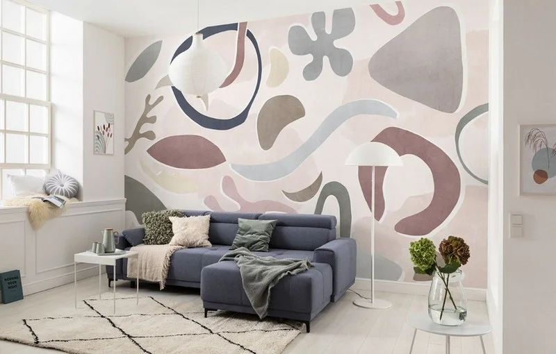 Geometrik modern temalı duvar kağıdı-geomt-252 - Görsel 2