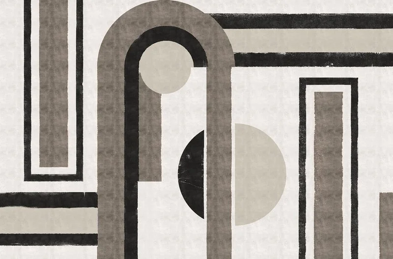 Geometrik modern temalı duvar kağıdı-geomt-262