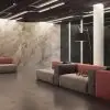 Kuvars dokulu bal sarısı damarlı lüks mermer 3d dijital baskı duvar kağıdı