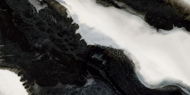 siyah kristal kuvarsit kontrast luks 3d duvar kagidi