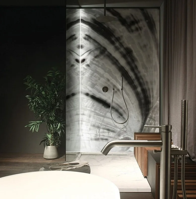 acik zemin siyah damarli kristal akik 3d duvar kagidi