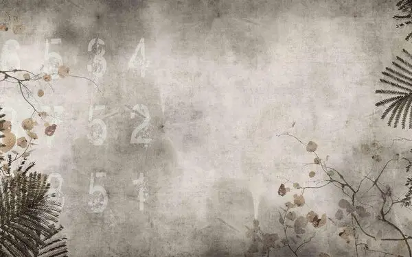 Trendyol beton görünümlü rakamlı ve akasya yaprağı desenli duvar posteri bursa ve Hepsiburada vintage endüstriyel stil duvar kağıdı modelleri