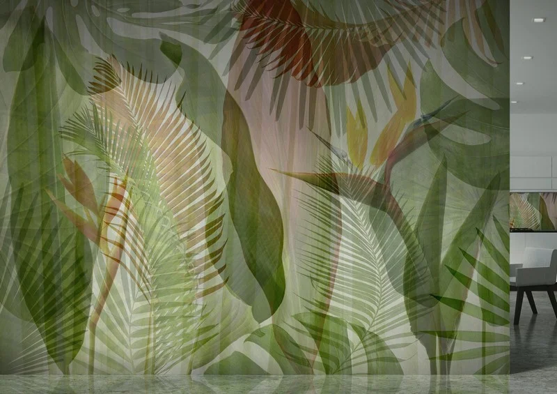 Trendyol beyaz noktalı zeminli kiremit ve mavi yaprak duvar posteri bursa ve Hepsiburada modern soyut bitki dalları duvar kağıdı modelleri