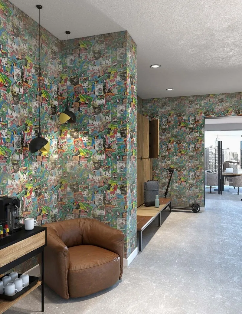 Genç odası temalı duvar kağıdı-gnct-237 - Görsel 2