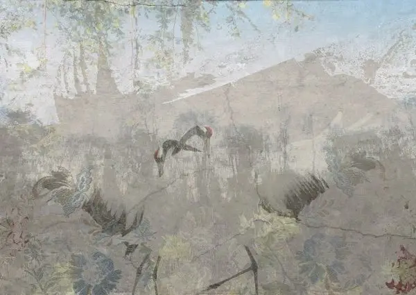 Eskitme motif temalı duvar kağıdı-eskmt-452