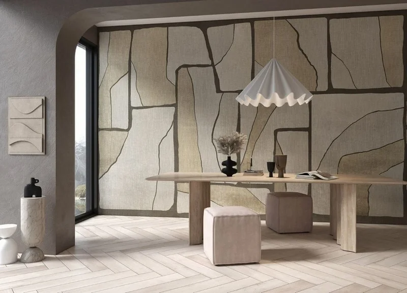 Geometrik modern temalı duvar kağıdı-geomt-297 - Görsel 2