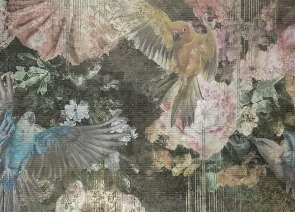 Çiçek Desenli Duvar Kağıdı-ckd-186