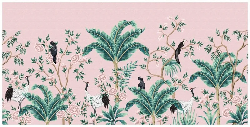 Pembe zeminde muz ağaçları ve beyaz turna kuşları duvar kağıdı, Pudra pembe tropikal orman desenli duvar kağıdı modelleri, Özel ölçü dikişsiz tekstil tabanlı duvar kaplama satın al, Salon dekorasyonu için pembe ve yeşil yaprak desenli duvar kağıdı fiyatları, Japon turnası ve siyah egzotik kuşlu duvar dekoru, Silinebilir yüksek kaliteli dijital baskı pembe duvar kağıdı, Online duvar kağıdı siparişi modern tropikal modeller ücretsiz kargo, Kumaş dokulu estetik muz yaprağı desenli duvar kağıdı baskı merkezi, Şık ve renkli ev dekorasyonu için resimli duvar kağıdı çözümleri, Genç odası için dekoratif pembe kuşlu duvar kağıdı, Kokusuz sağlıklı su bazlı mürekkep duvar kağıdı üretimi İstanbul, Yılmaz Home Collection egzotik seri pembe duvar dekoru.