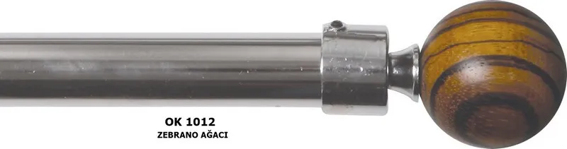 okinoks-1012-zebrano-agaci-desenli-rustik-perde-askisi-25mm-aluminyum-set