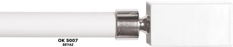 okinoks-5007-beyaz-rustik-perde-askisi-25mm-aluminyum-boru-set
