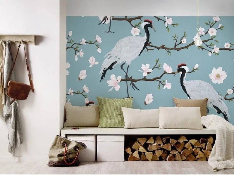 Çiçek Desenli Duvar Kağıdı-ckd-237