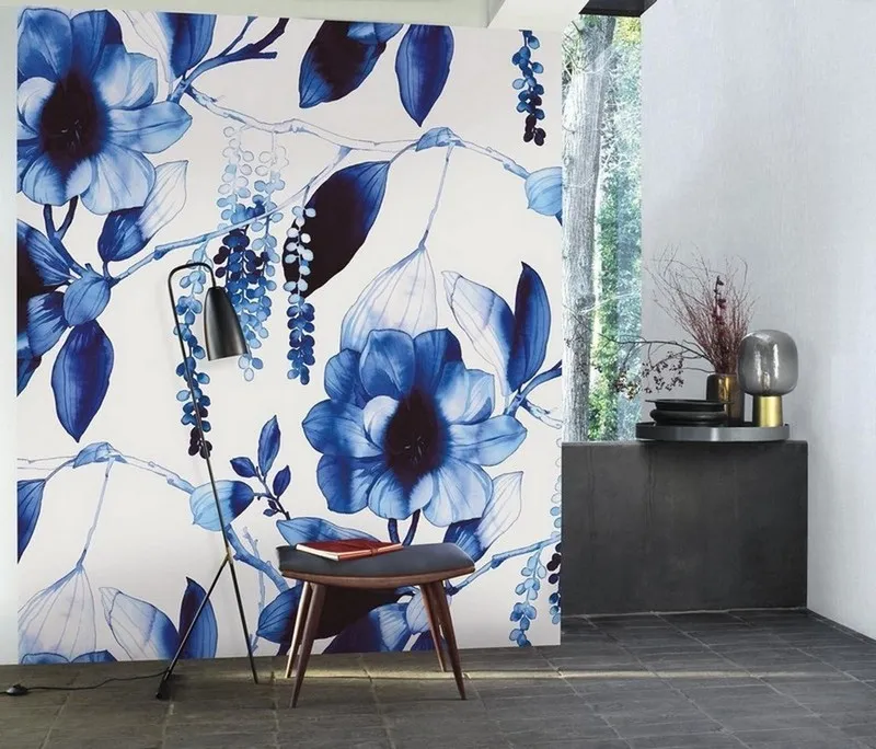 Çiçek Desenli Duvar Kağıdı-ckd-406