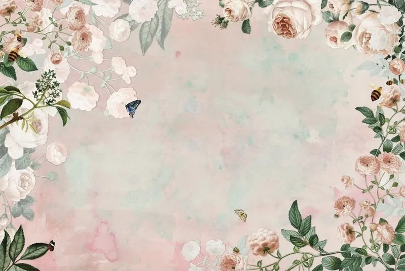 Çiçek Desenli Duvar Kağıdı-ckd-409 - Görsel 2