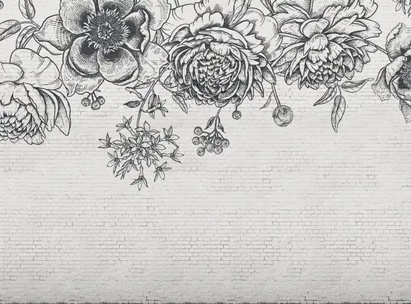 Çiçek desen duvar kağıdı modelleri