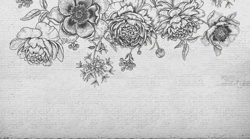 Çiçek desen duvar kağıdı modelleri