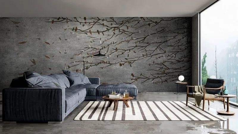 Çiçek Desenli Duvar Kağıdı-ckd-227