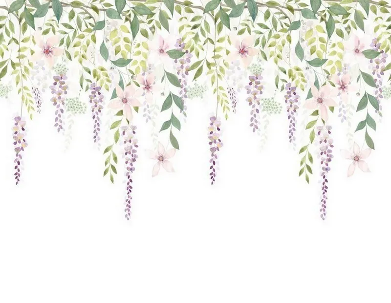 Çiçek Desenli Duvar Kağıdı-ckd-225 - Görsel 2