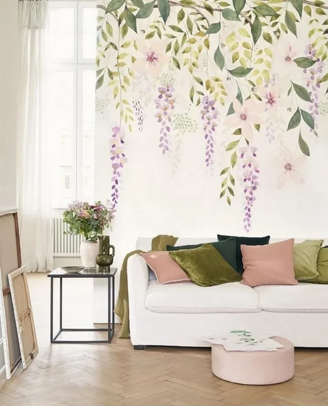 Çiçek Desenli Duvar Kağıdı-ckd-225