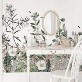 Çiçek Desenli Duvar Kağıdı-ckd-379