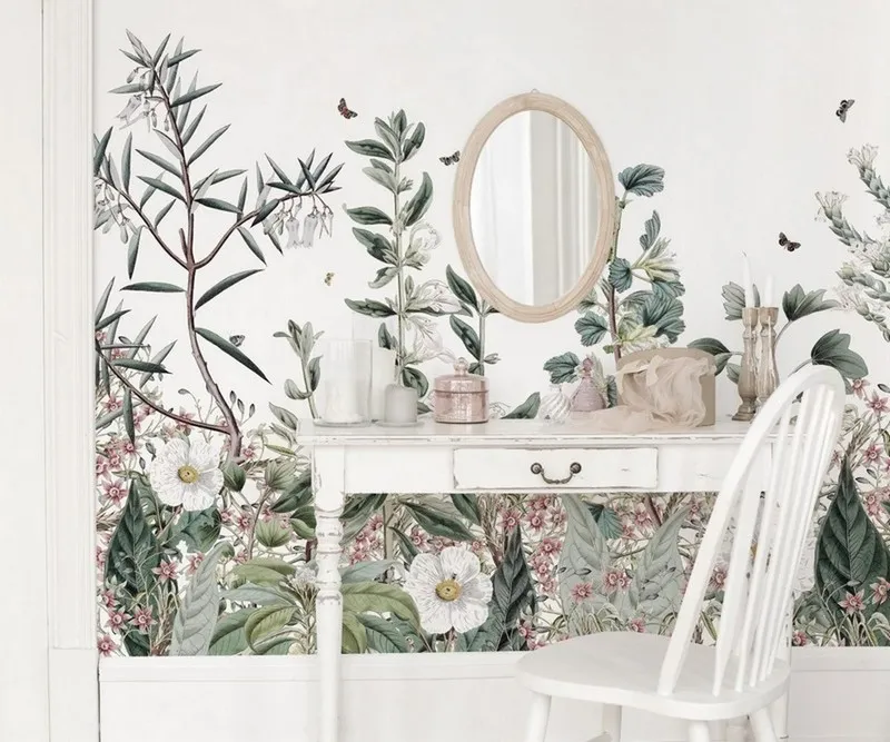 Çiçek Desenli Duvar Kağıdı-ckd-379