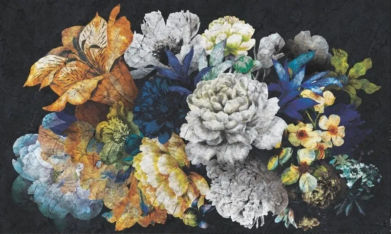 Çiçek Desenli Duvar Kağıdı-ckd-328 - Görsel 2