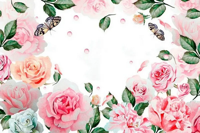 Çiçek Desenli Duvar Kağıdı-ckd-424