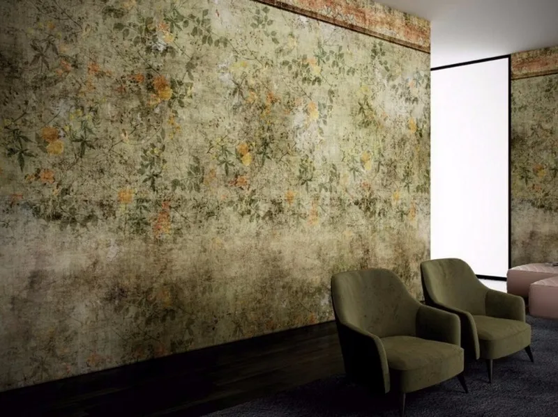 Çiçek Desenli Duvar Kağıdı-ckd-331