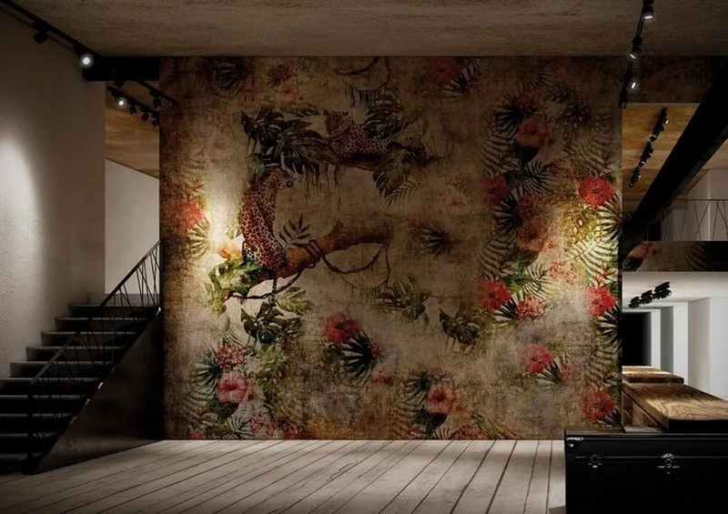 Çiçek Desenli Duvar Kağıdı-ckd-336