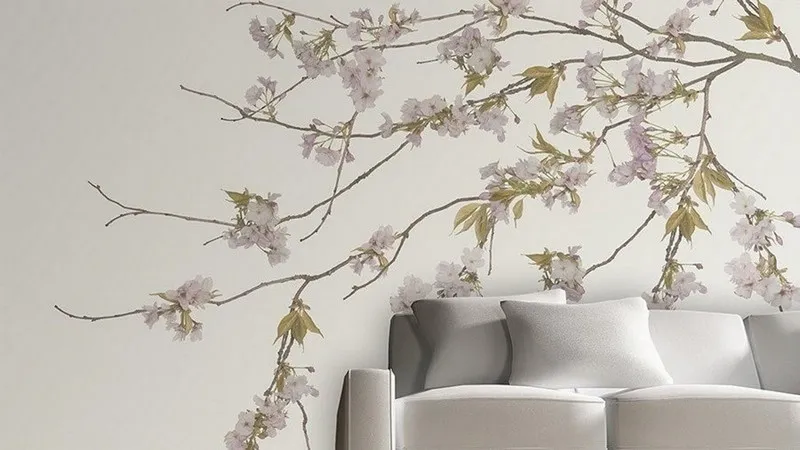 Çiçek Desenli Duvar Kağıdı-ckd-440