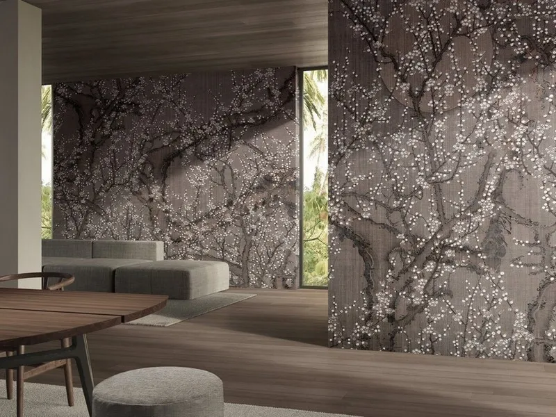 Çiçek Desenli Duvar Kağıdı-ckd-307