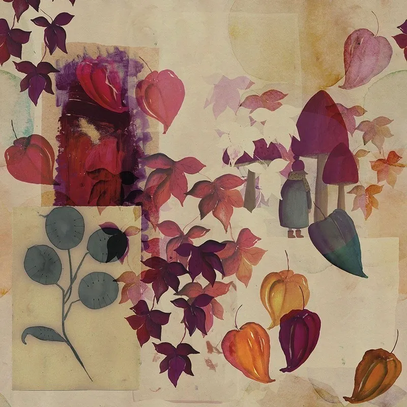 Çiçek Desenli Duvar Kağıdı-ckd-273 - Görsel 2