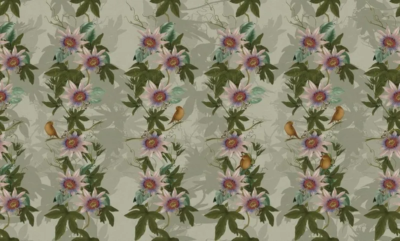Çiçek Desenli Duvar Kağıdı-ckd-314 - Görsel 2