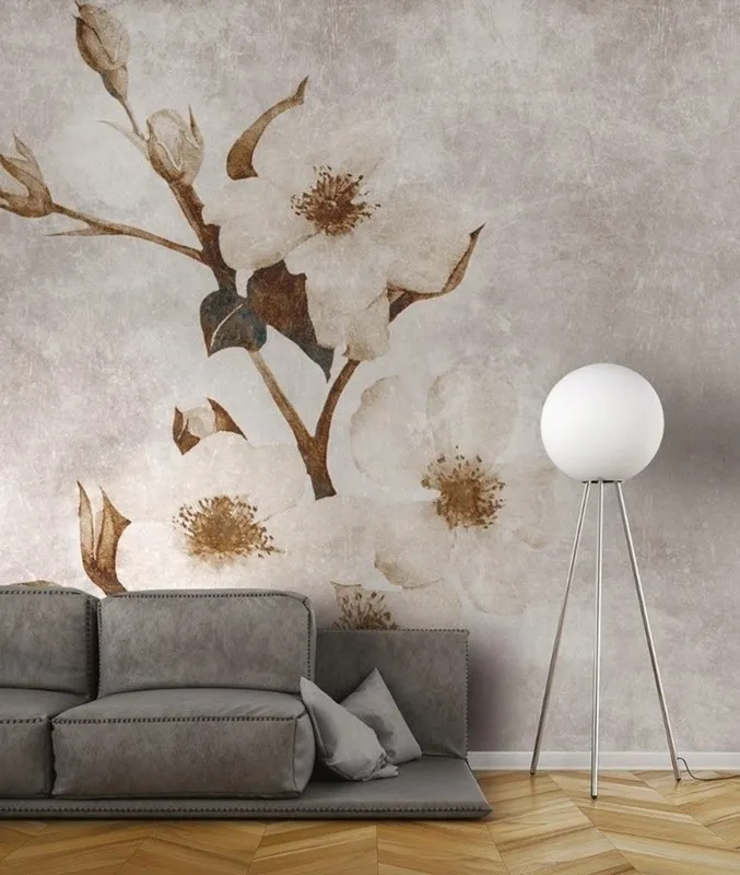 Çiçek Desenli Duvar Kağıdı-ckd-366