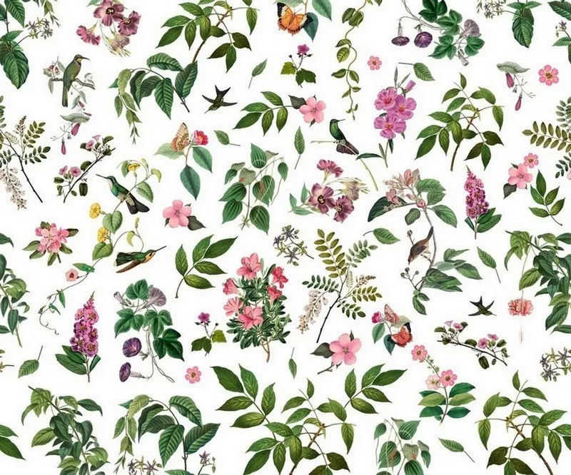 Çiçek Desenli Duvar Kağıdı-ckd-255 - Görsel 2