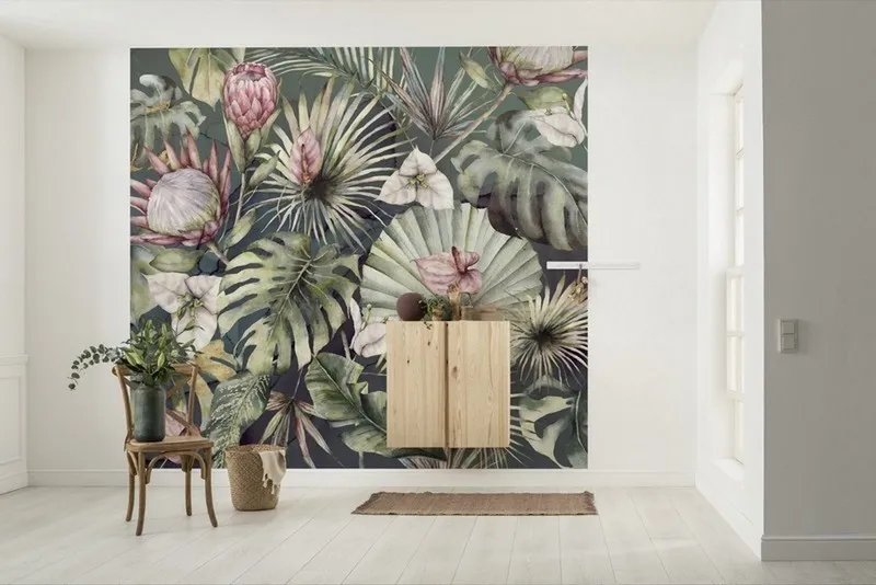 Çiçek Desenli Duvar Kağıdı-ckd-275