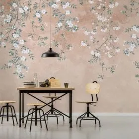 Çiçek Desenli Duvar Kağıdı-ckd-478
